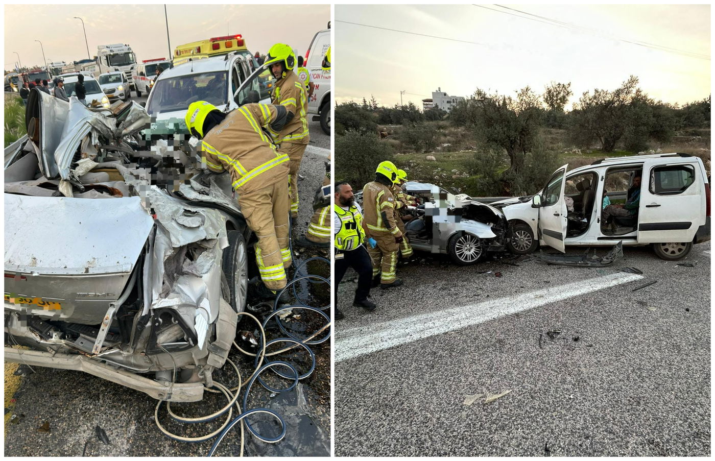 זירת התאונה