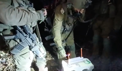 מדליקים נר ראשון, סופרים לאחור, ומשמידים מטרת טרור