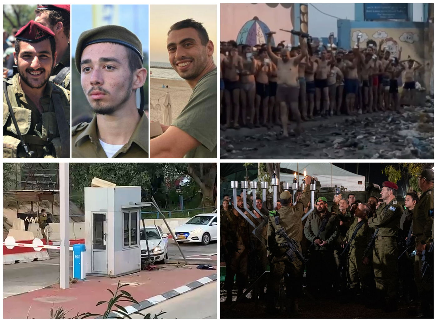 החיילים שנפלו, כניעת חמאס, הדלקת נרות והתאונה בצריפין