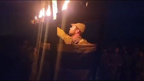 הדלקת נרות חנוכה בעזה