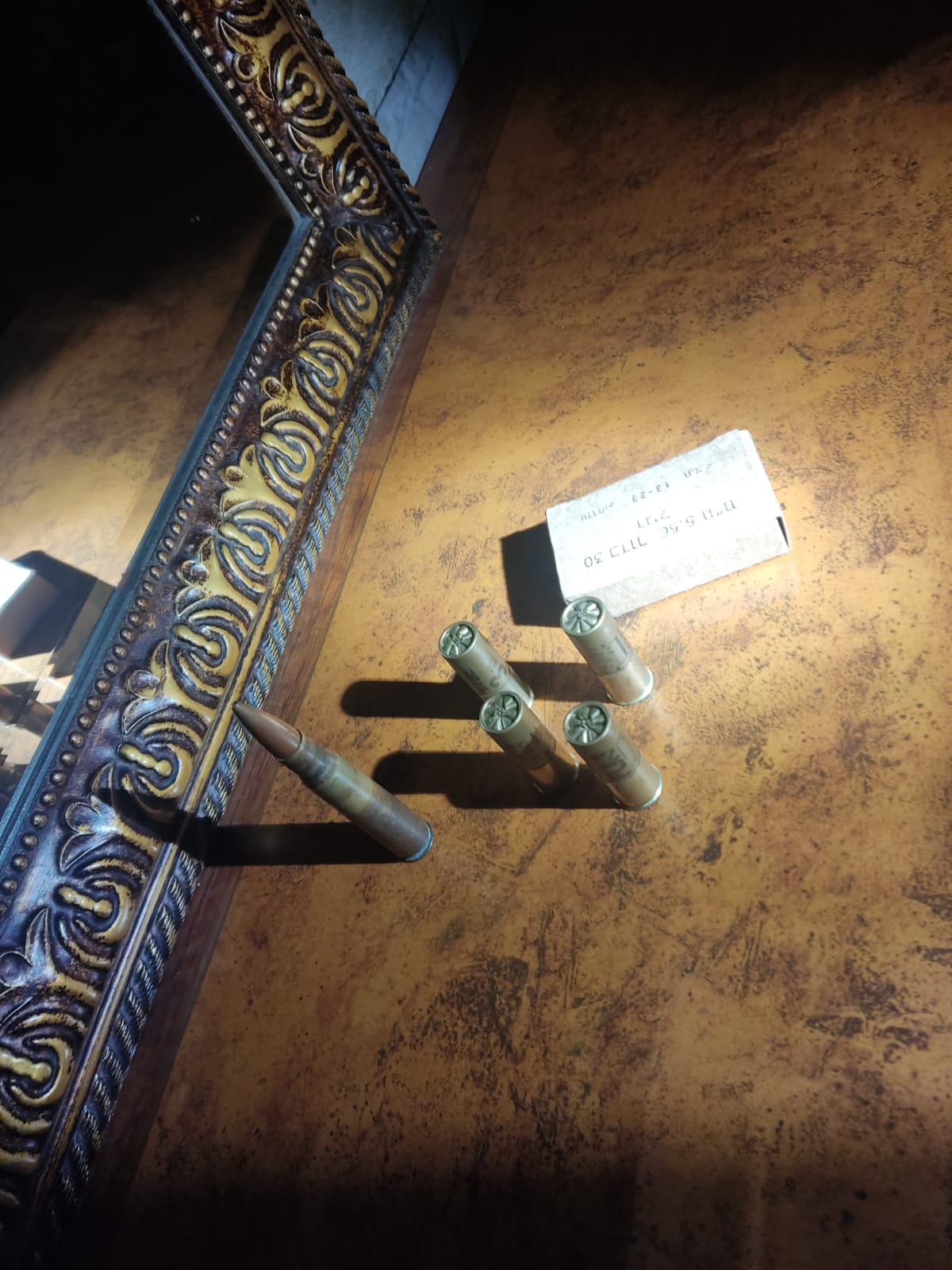 חלק מהתחמושת שנמצאה