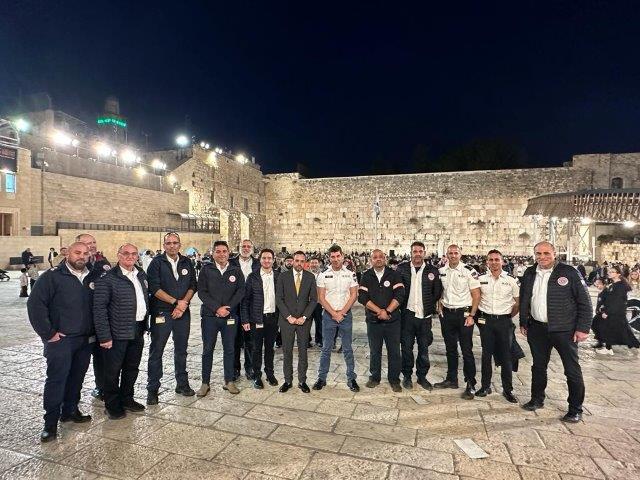 אירוע מרגש בכותל לזכר קדושי מד"א שנרצחו במלחמה