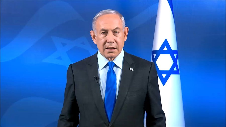 נתניהו בתום הפגישה 