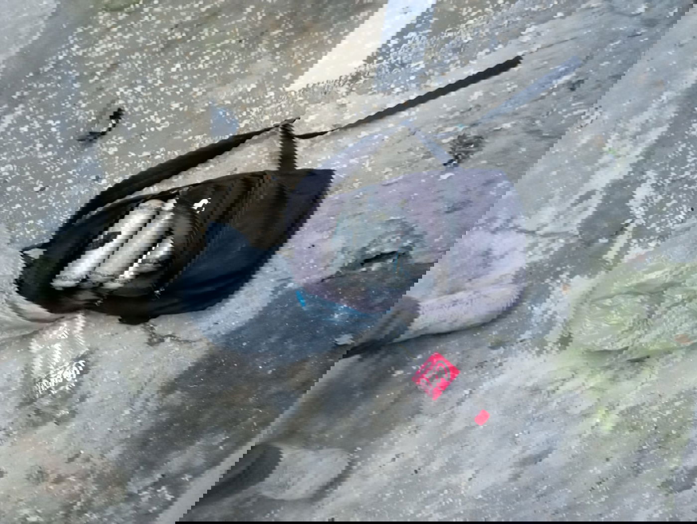 תיק מטענים שאותר על ידי הלוחמים ומשוייך לחוליית המחבלים שהותקפה על ידי כלי טיס של צה"ל