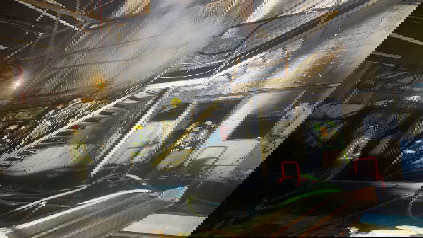 זירת השריפה ברחוב ההסתדרות בחיפה