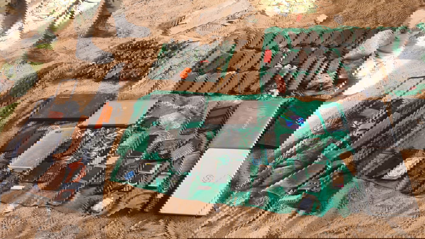 אמצעי הלחימה שאותרו על ידי הפלוגה של רב-סרן משה בר-און הי"ד