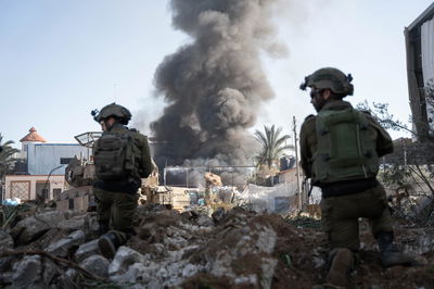 פשיטת הלוחמים על התשתית ממנה נורה נ"ט לעבר כוח צה"ל