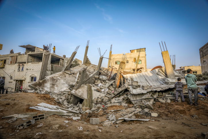 חלק מההריסות בעזה