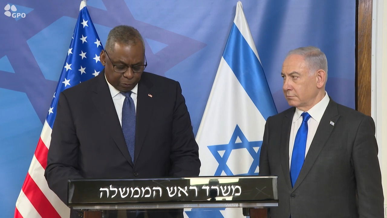 נתניהו ואוסטין, אמש 