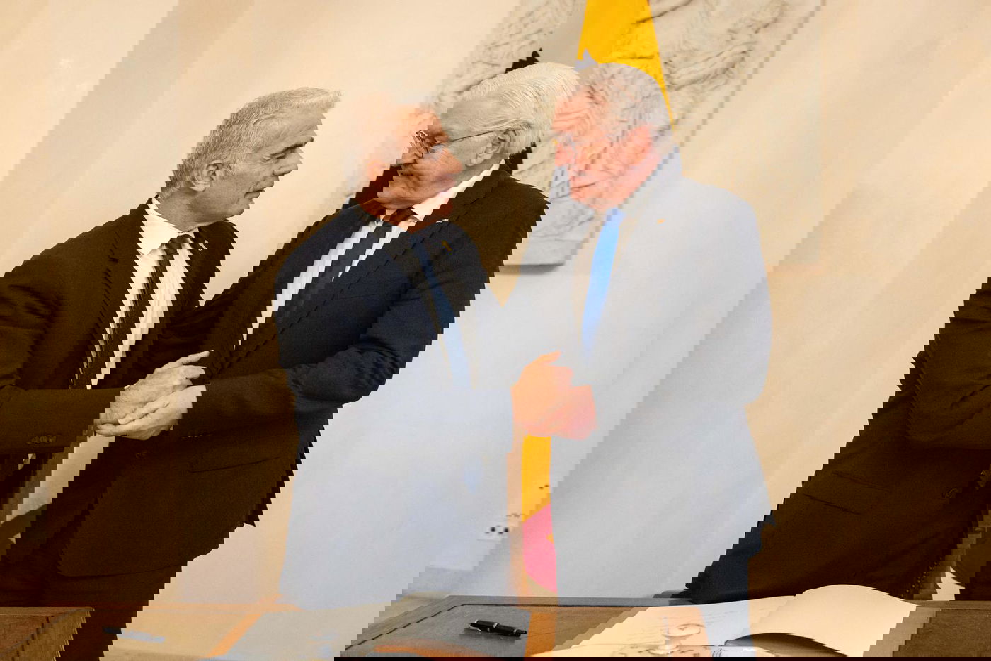 לפיד עם נשיא גרמניה