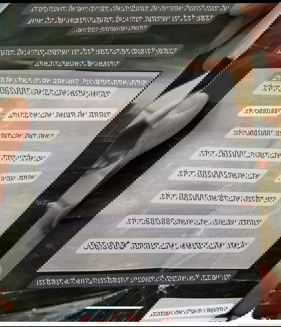 כרוזים מתורגמים שפרסם צה"ל - לדפים היו מצורפים כרטיסי סים ישראלים