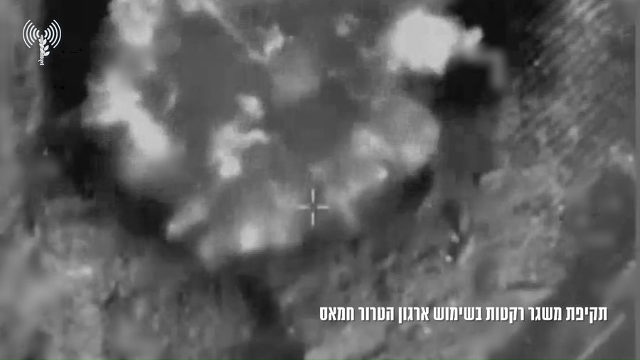 תיעוד מתקיפות צה"ל הלילה בשטח הרצועה