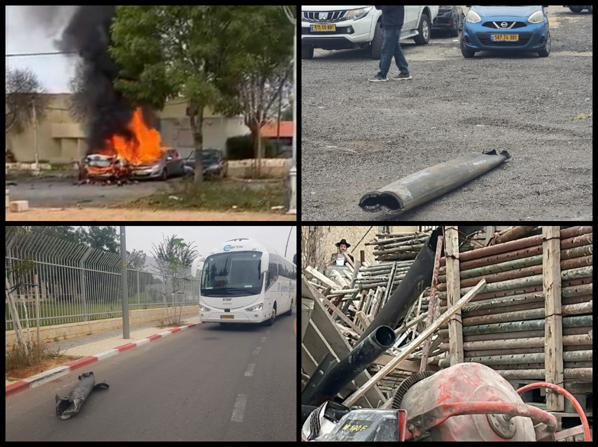 פגיעה ישירה בגליל, רסיסים באשדוד, גבעת שמואל ובני ברק