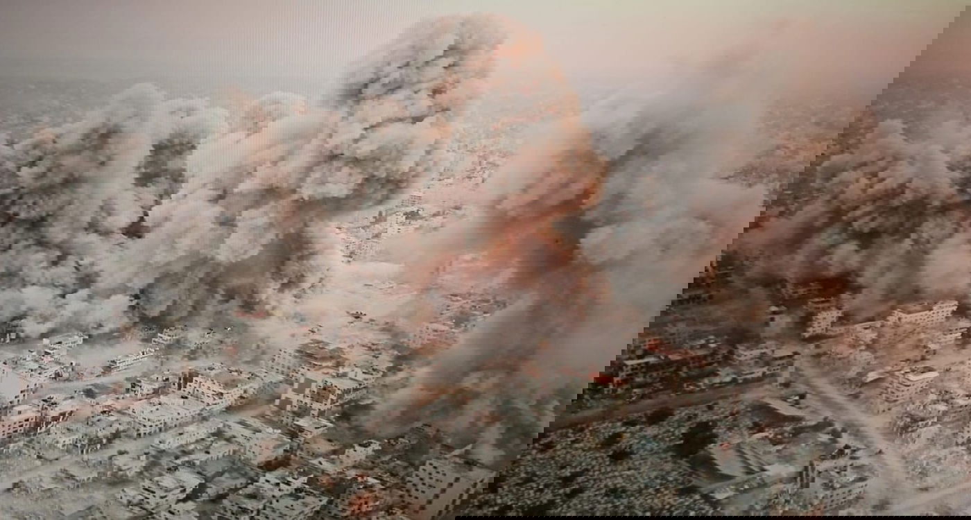 הפיצוץ העז שהרעיד את צפון הרצועה: הושמד 'בור השליטה' של חמאס ברובע הבכירים | צפו