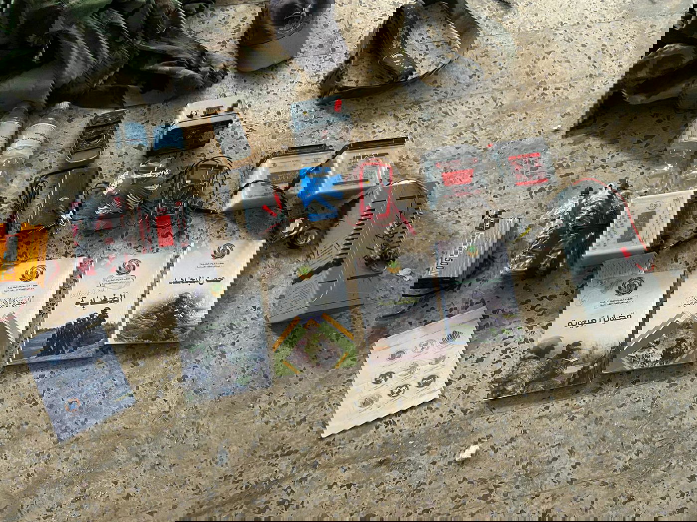 אמצעי לחימה שנמצאו במרחב