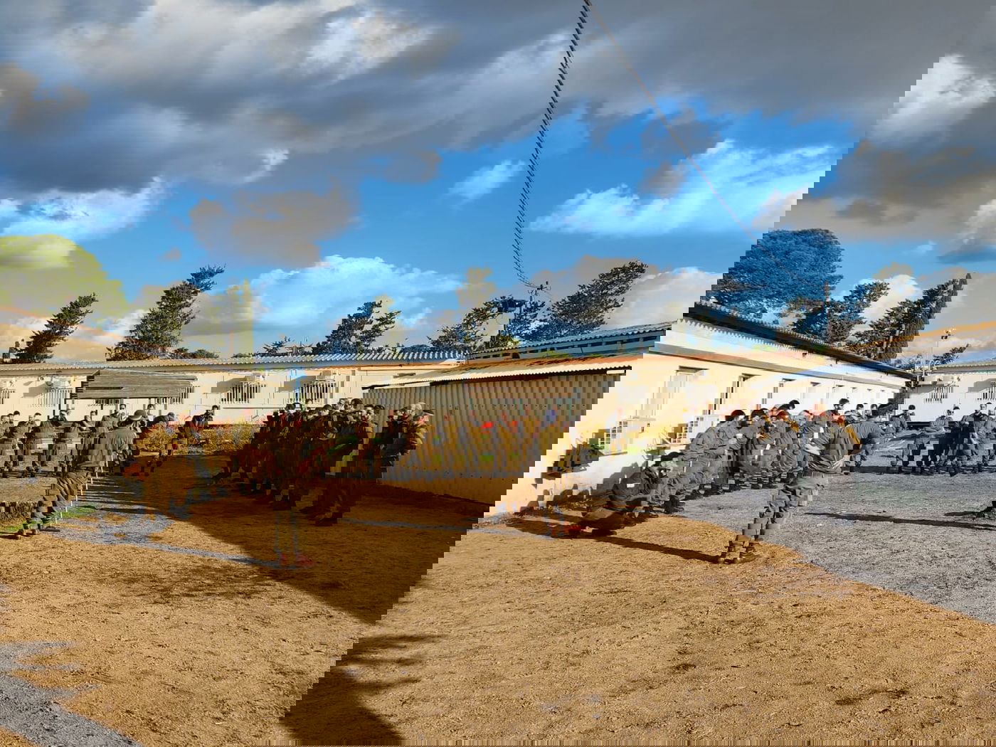 מסדר בוקר של אחת ממחלקות פלוגת המכבים