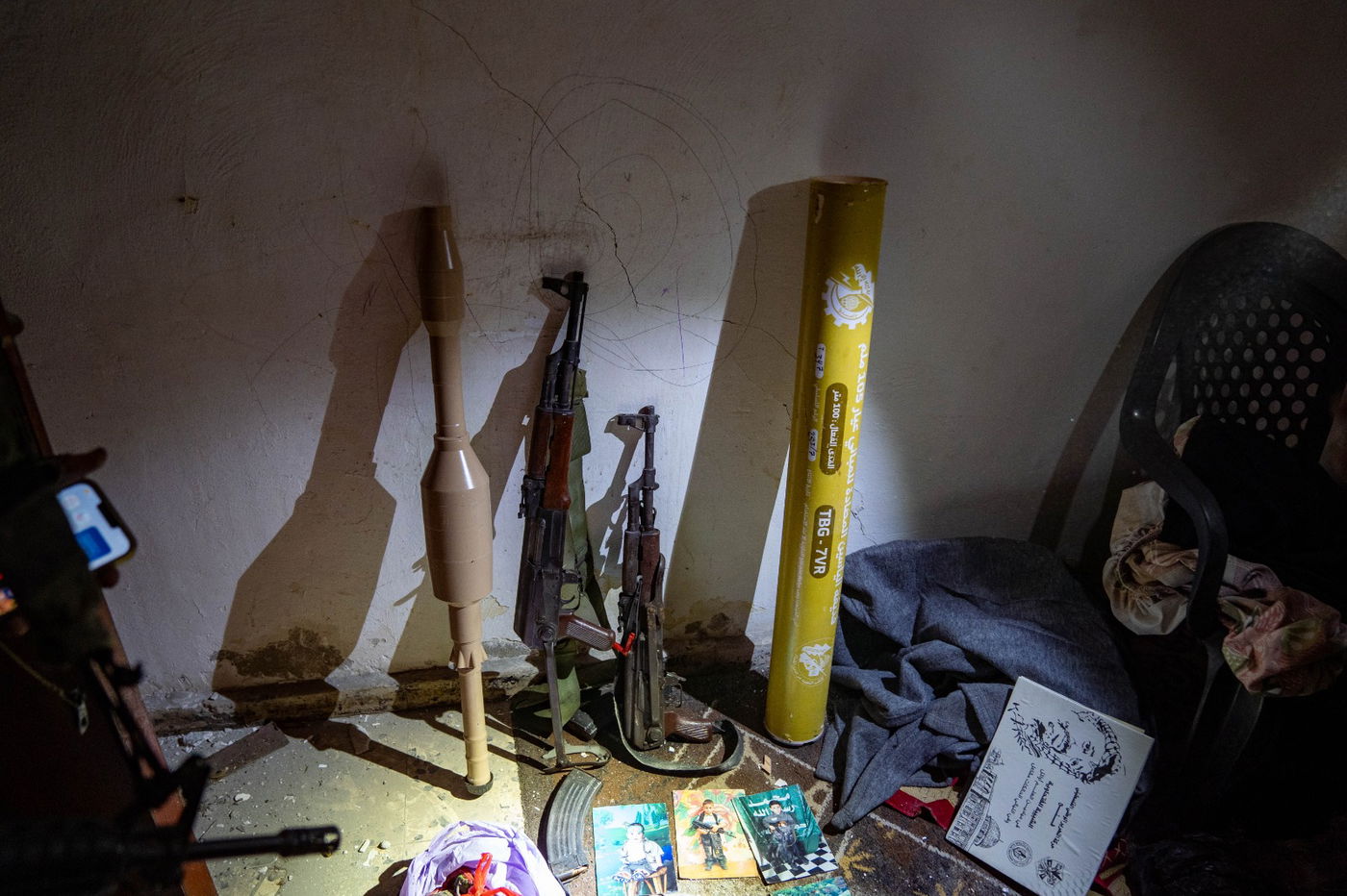 חלק מאמצעי הלחימה שנמצאו