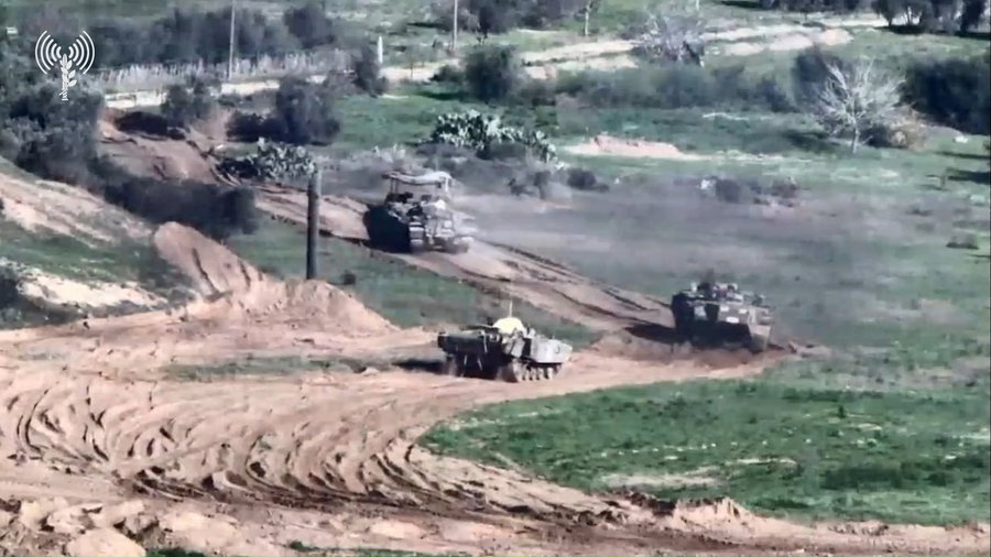 כניסת כוחות אוגדה 36 למשימה במחנות במרכז ברצועת עזה