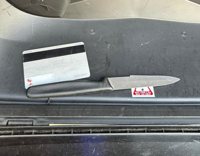 הסכין שהחזיק החשוד