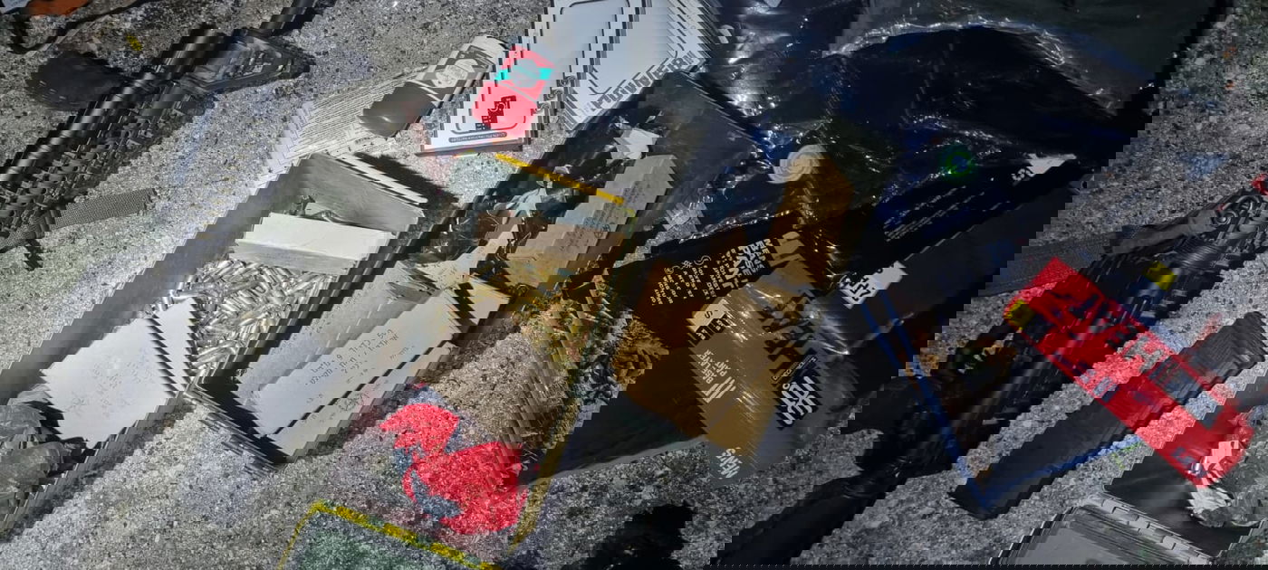 חלק מהאמל"ח שנתפס