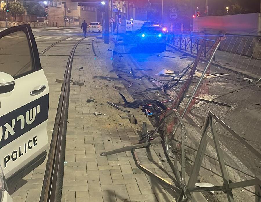 הזירה בה נעצר החשוד