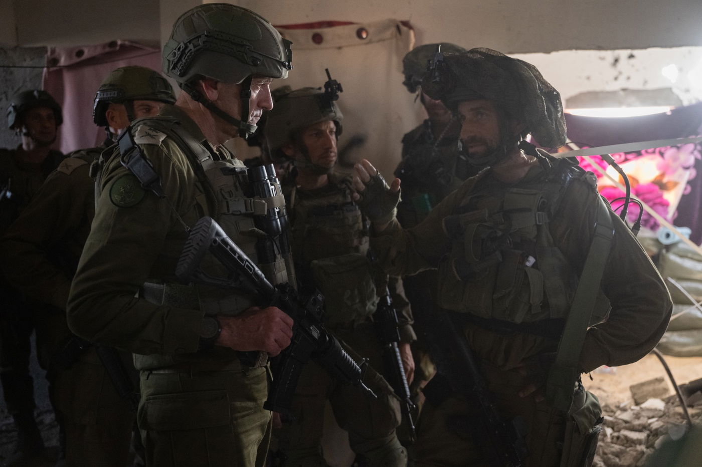 סיור הרמטכ״ל עם מפקד אוגדת עזה בגבול ובתוך הרצועה