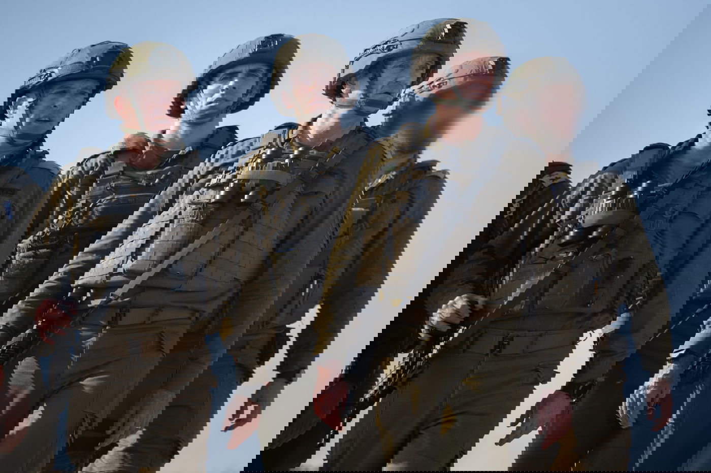 סיור הרמטכ״ל עם מפקד אוגדת עזה בגבול ובתוך הרצועה