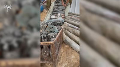 אמצעי לחימה שמצאו צוות הקרב