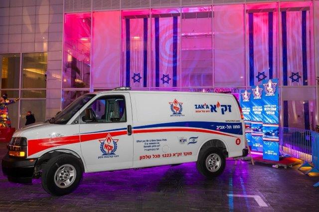 נחנך אמבולנס חדש לארגון זק"א ת"א