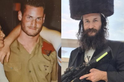 אז והיום | מימין: אסף פלג כפי שהוא נראה כיום ומשמאל, כבחור בצבא