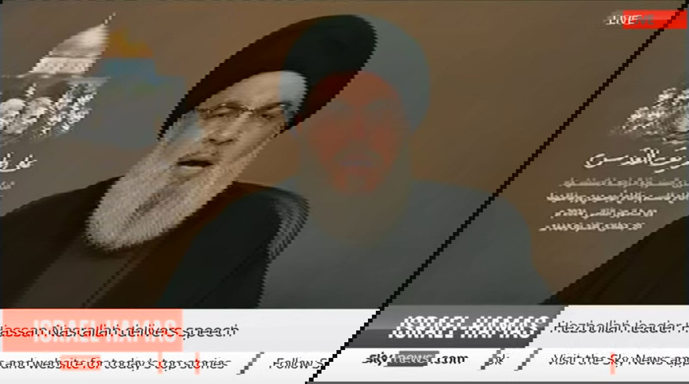 נסראללה בנאומו