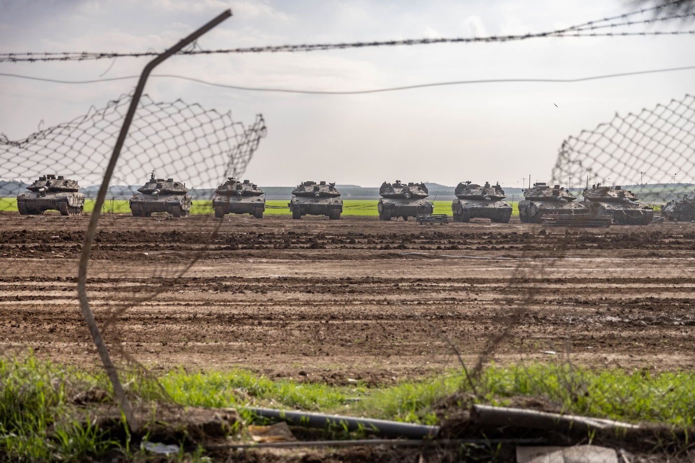 טנקים בגבול עזה