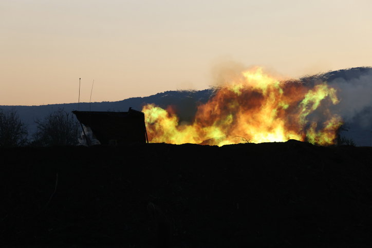 ירי ארטילרי בצפון