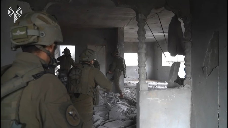 תיעוד מפעילות כוחות צה"ל בחאן יונס