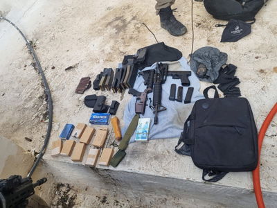 אמצעי הלחימה שהוחרמו בכפר בלעא שחטיבת מנשה: