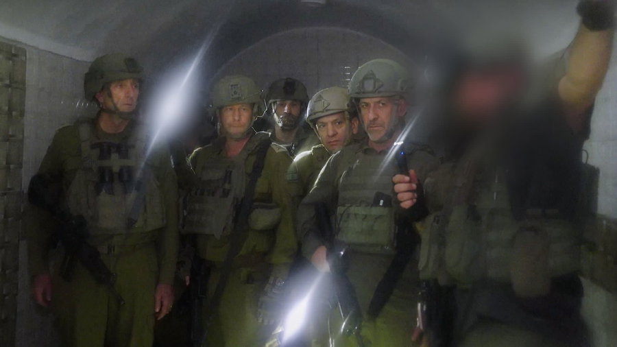 תיעוד: הרמטכ״ל וראש השב״כ במנהרות חמאס בחאן יונס