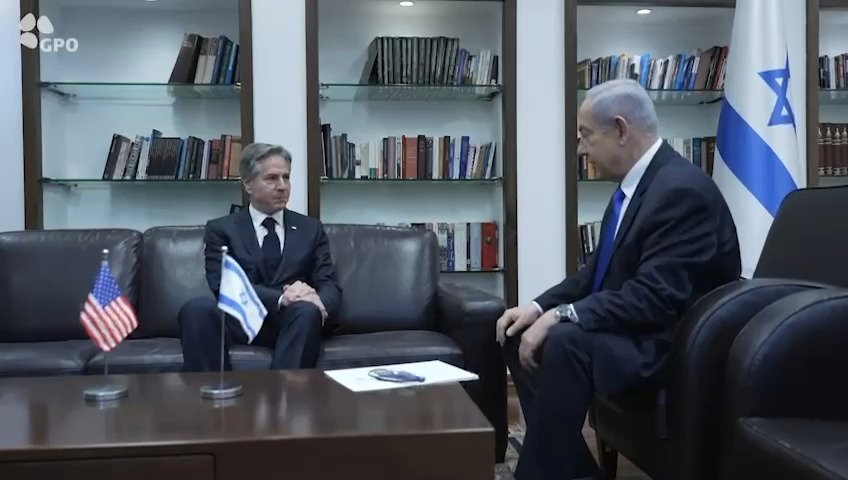 נתניהו ובלינקן, היום