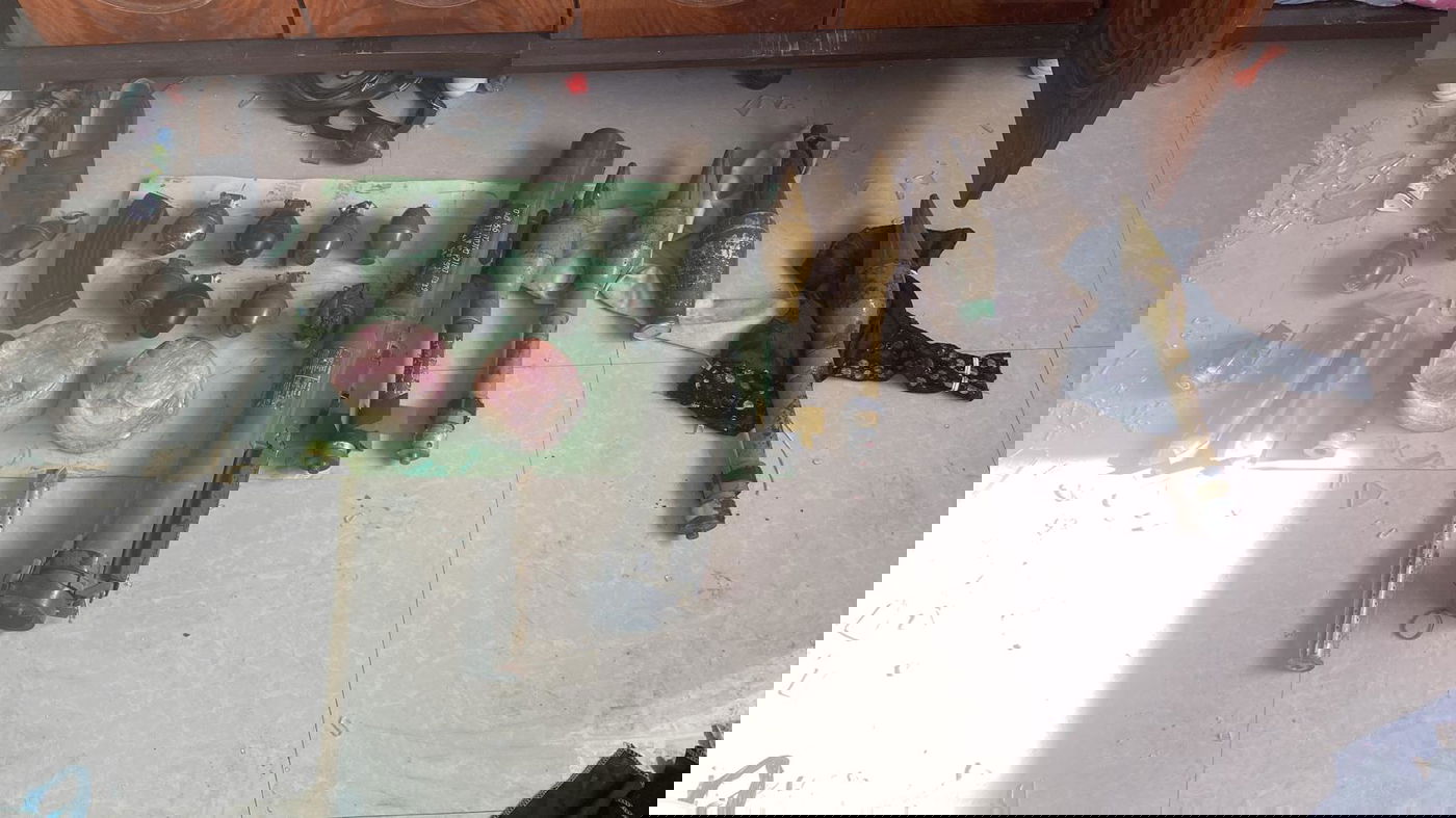 אמצעי הלחימה שאותרו על ידי לוחמי חטיבת גולני