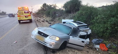 התאונה בכביש 34 סמוך לצומת ארז