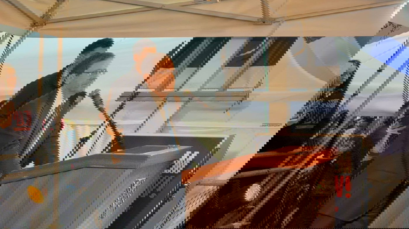 הרצוג ב'כיכר החטופים בתל אביב