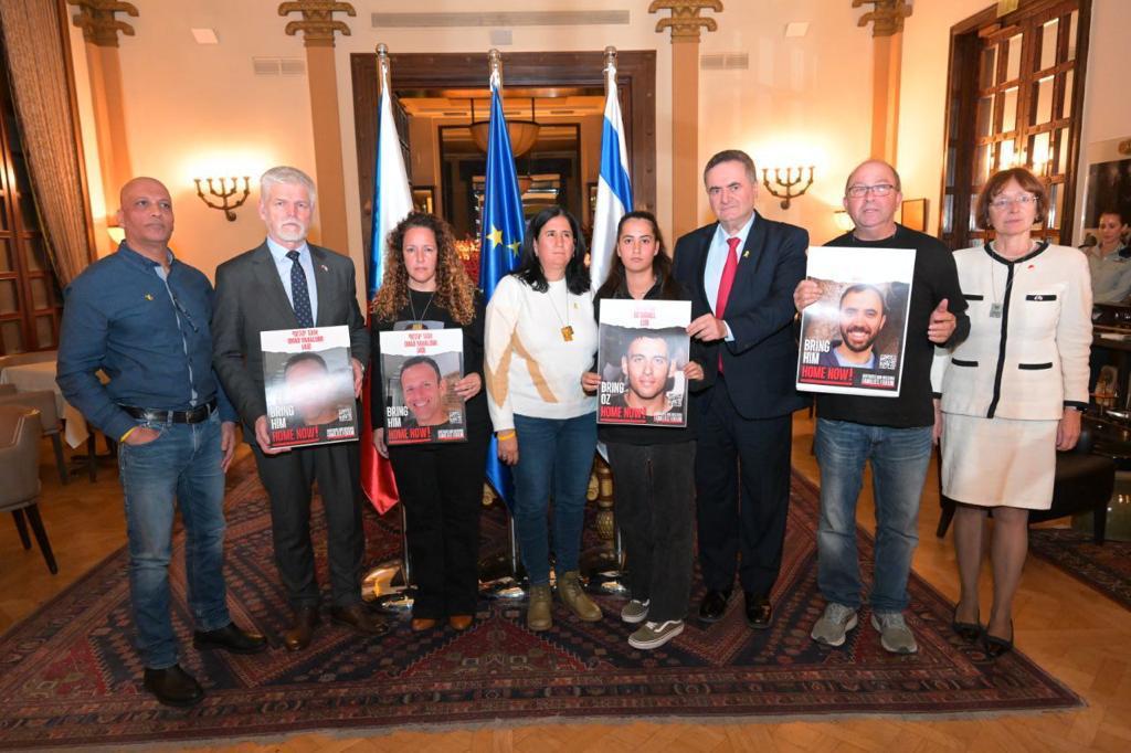 שר החוץ ישראל כ"ץ עם נשיא צ'כיה פטר פאבל