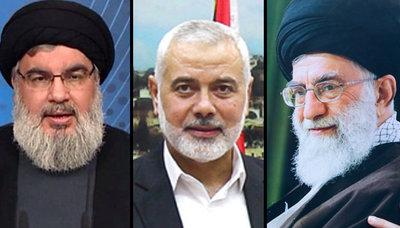 ציר הרשע. חמינאי, הניה ונסראללה