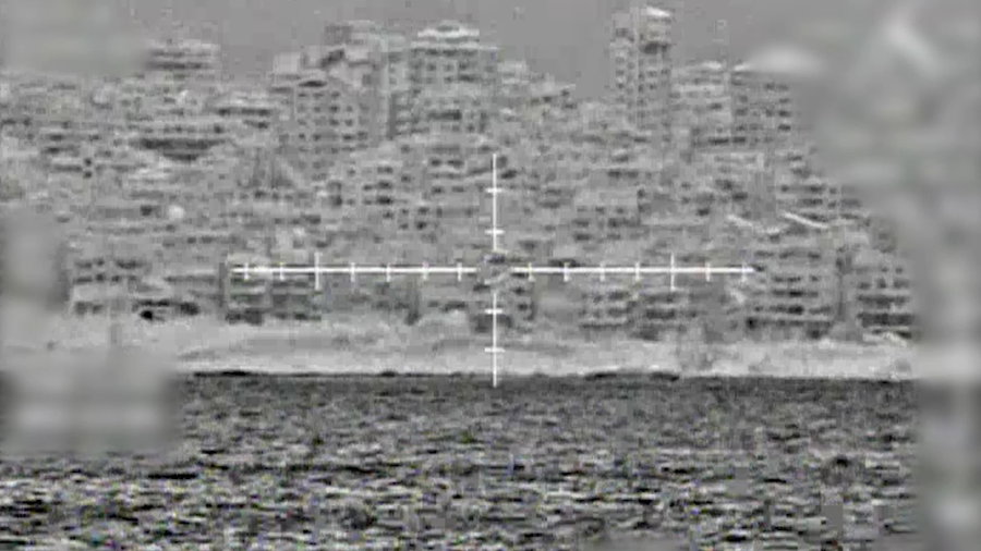 תיעוד מתקיפות זרוע הים ברצועת עזה