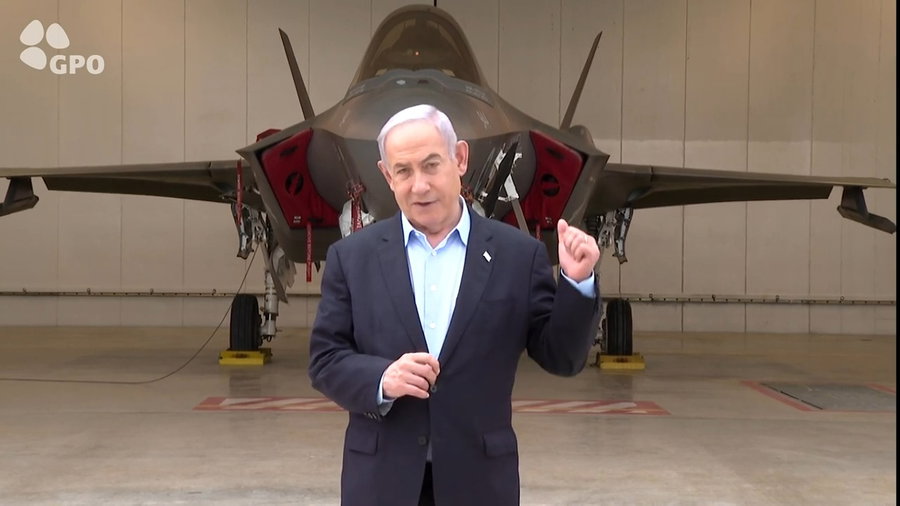 נתניהו היום בבסיס חיל האוויר