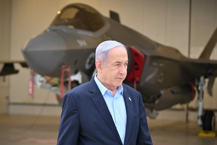 נתניהו היום בבסיס חיל האוויר