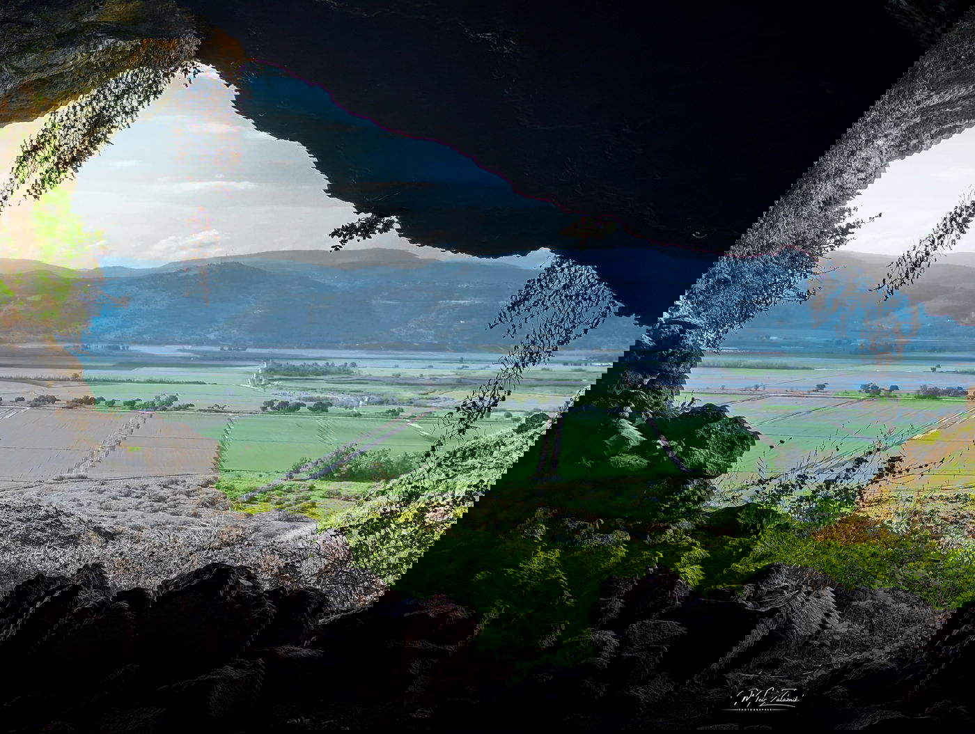 עמק החולה, כפי שנראה מנחל חמדל