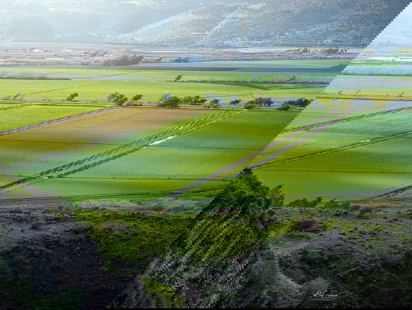 עמק החולה, כפי שנראה מנחל חמדל