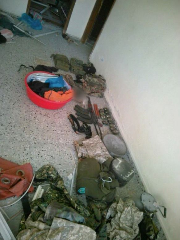 אמצעי הלחימה שאותרו על ידי הלוחמים