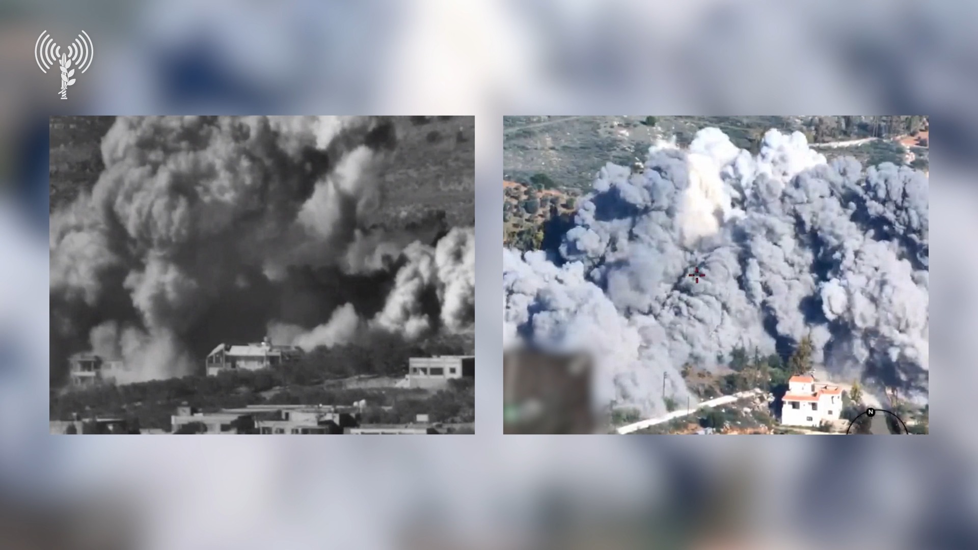 צפו בתקיפה המשולבת של חיל האוויר