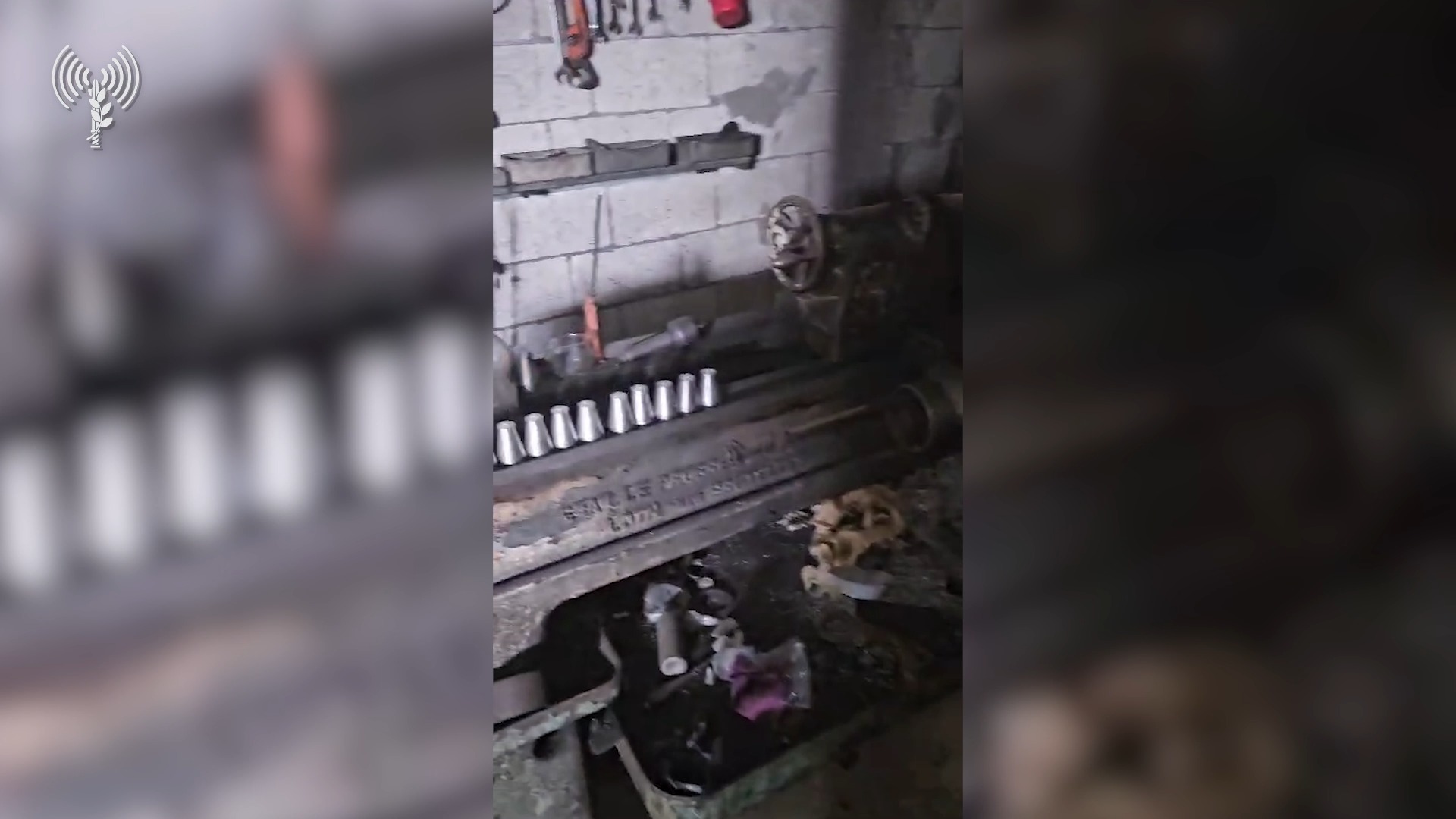 מפעלים לייצור אמצעי לחימה ומשגר רקטי שאיתרו הכוחות